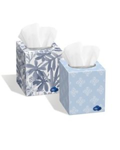 WHITE CLOUD 2 PLY CUBE FACIAL TISSUE 36/100