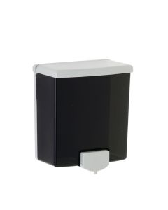 40 oz Surface-Mounted Manual Liquid Soap Dispenser, Grey/Black
