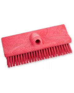 10" Bi-Level Scrub Brush, Red