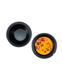 10-12 oz. Black XPS Laminated Foam Bowl