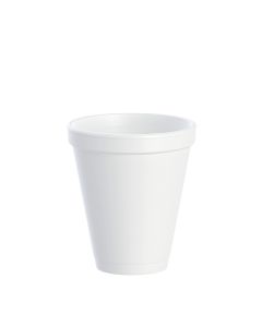 12 oz. White Squat EPS Foam Cup
