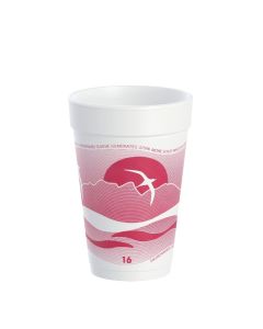 16 oz. EPS Foam Cup - Horizon® Cranberry