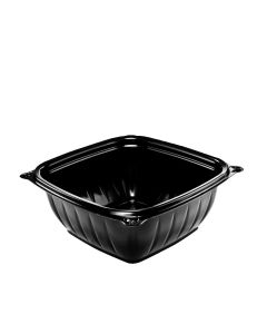 12 oz. Black Square PP Plastic Bowl