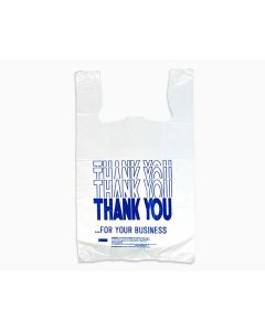 "Thank You" Printed T-Shirt Bags (White)