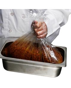 15" x 15" 0.48 mil Value Plus Poly Pan Liners, 6 & 7 Quart Round Pans
