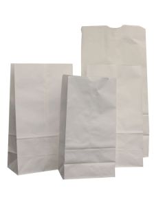 12LB. WHITE GROCERY BAG