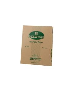 12" x 15" Delwrap Wet Wax Paper Sheets 5/10#