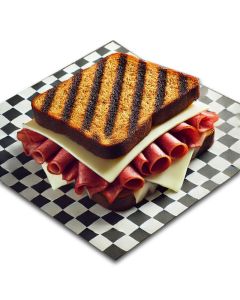 12x12" BLACK CHECK PRINT GREASE RESIST.