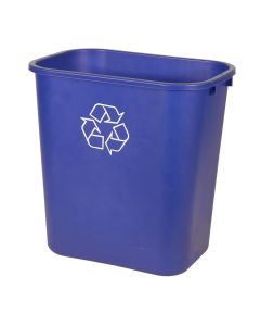 28 Qt Waste Basket, Blue (Recycle)