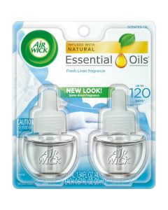 Air Wick Plug in, Scented Oil Refill, Fresh Linen 2ct.