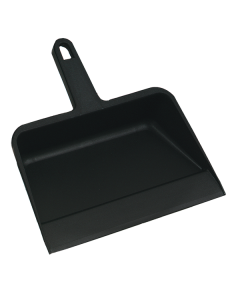 12" Plastic Dust Pans, Black