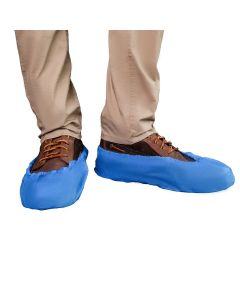 Blue Cast Polyethylene (CPE) Shoe Covers, XXL